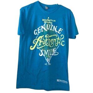 Nalchajian Orthodontics Blue Graphic T-Shirt Genuine Authentic Smile Design Next